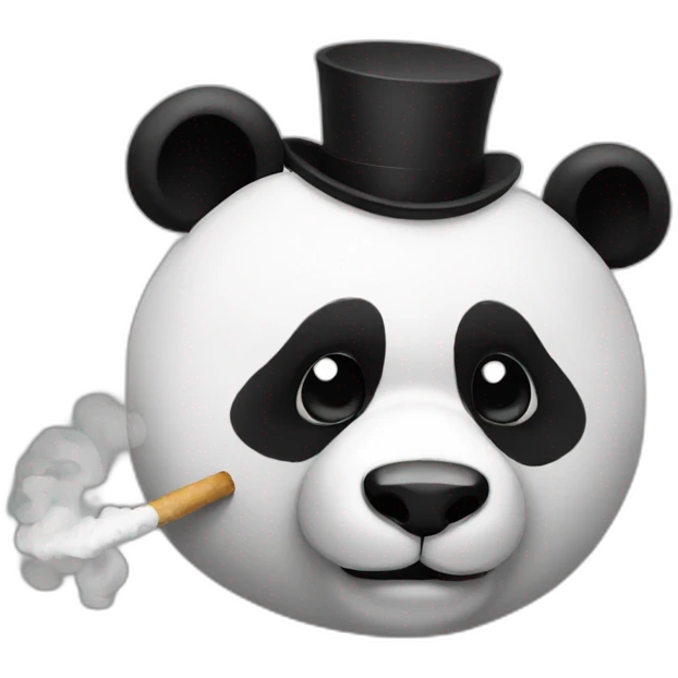 panda smoke  emoji