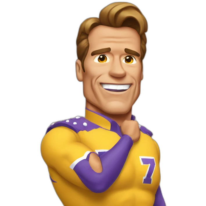arnold schwarzenegger cheerleadering emoji