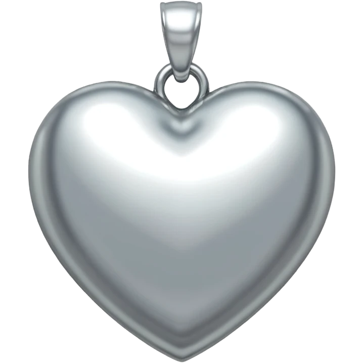 silver pendant heart tiffany emoji