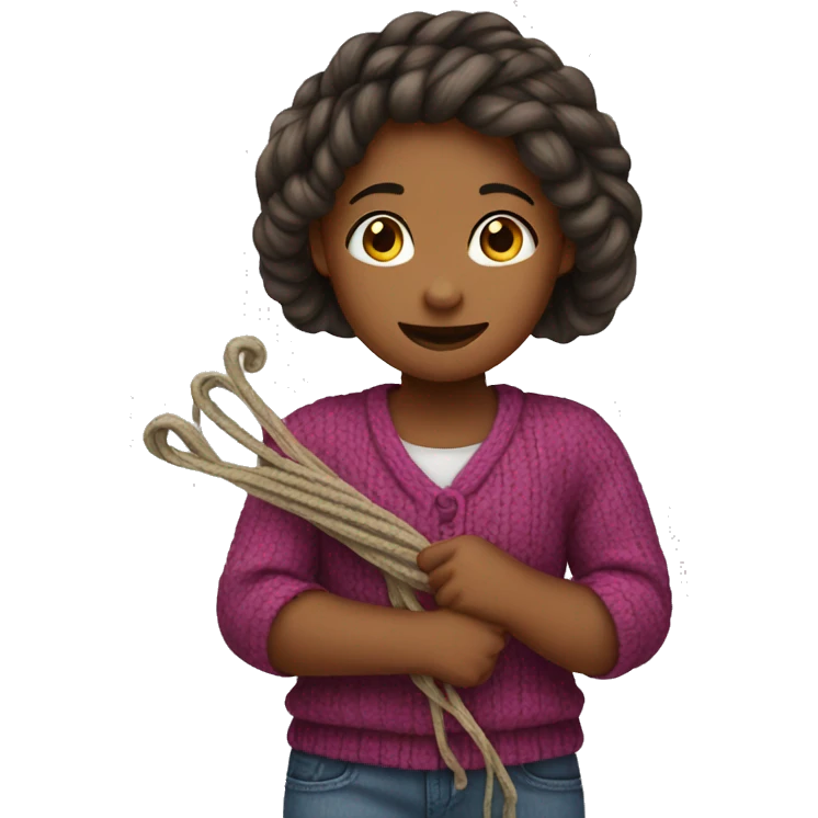 A girl who doing a skein care emoji