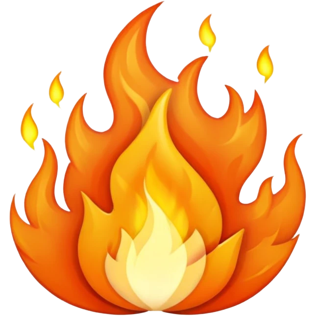 Flaming hot  emoji