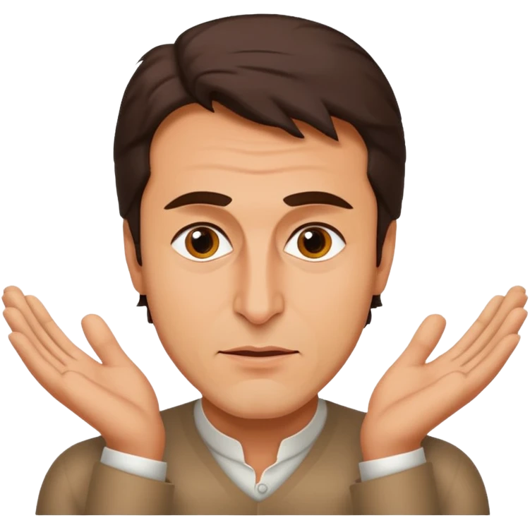 Imran Khan thinking, expressive face emoji