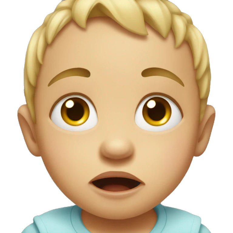 Baby crying emoji