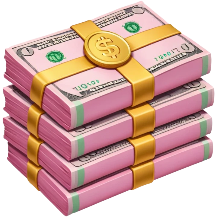 Pink money emoji