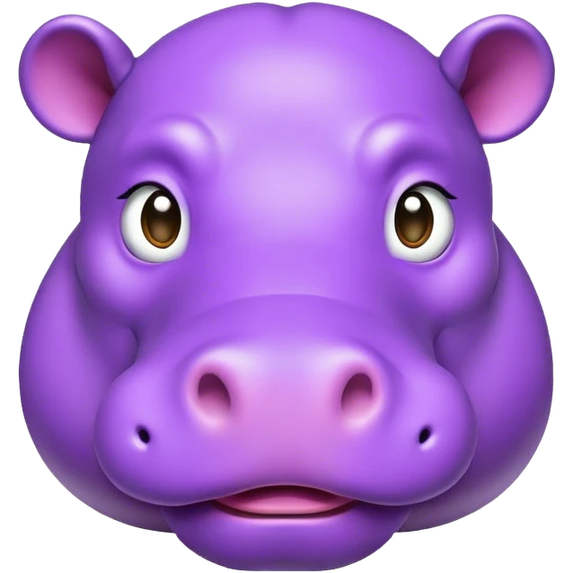 Purple hippo emoji