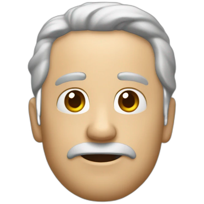 un hombre de unos 40 años con una expresión de impresionado  emoji