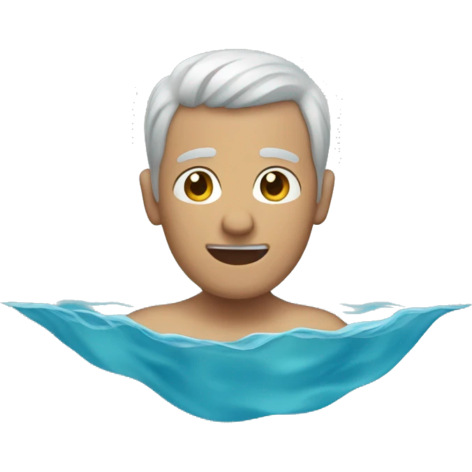 A man in water swimming  emoji