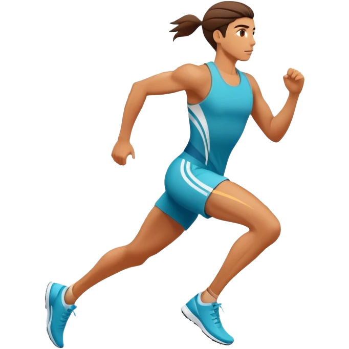 person running fast with motion lines emoji