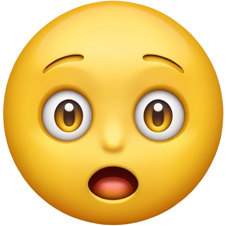 yellow emoji in shock emoji