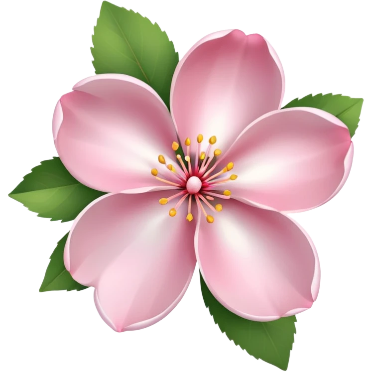 white snow cherryblossom emoji