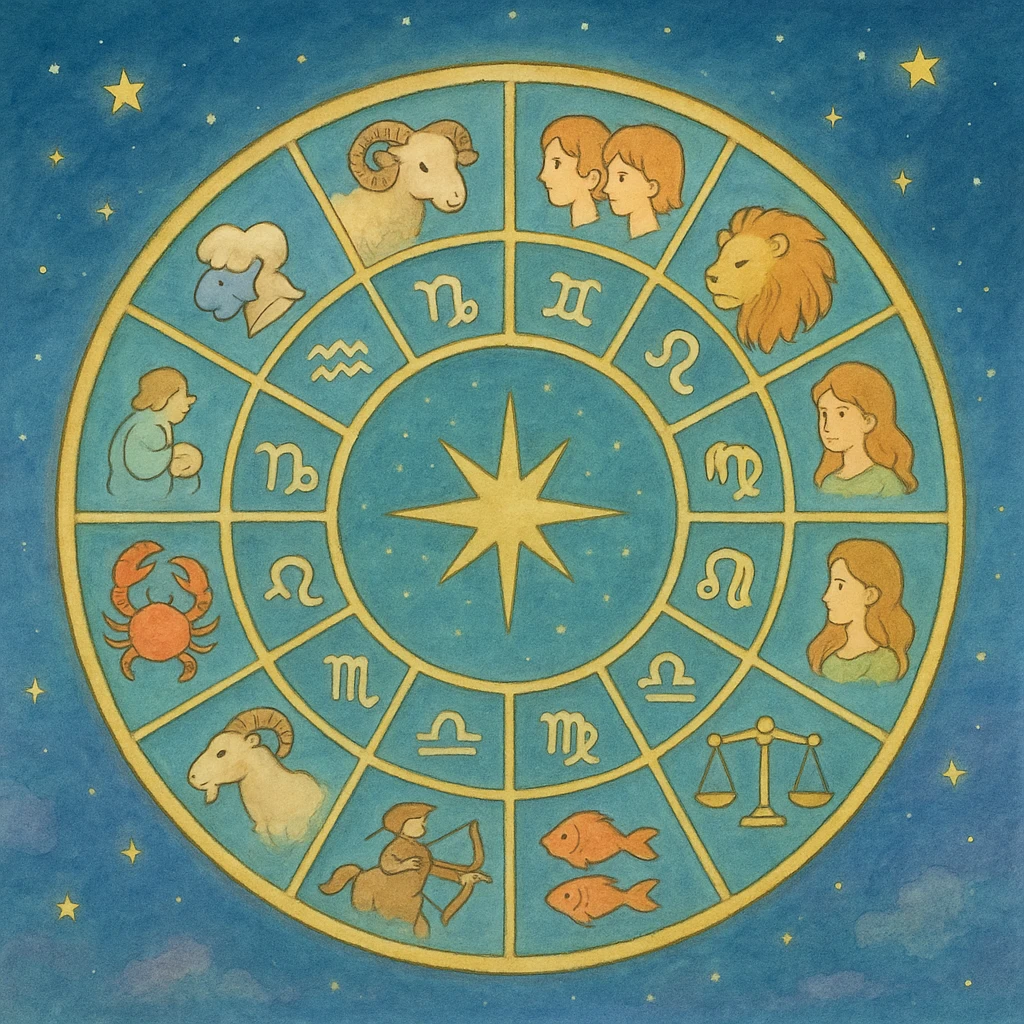 astrology zodiac signs wheel emoji