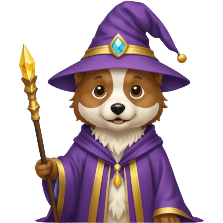 Dog wizard emoji