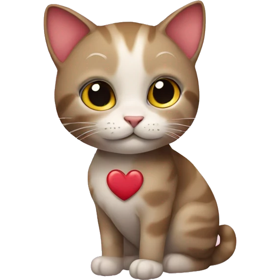 cat with heart emoji