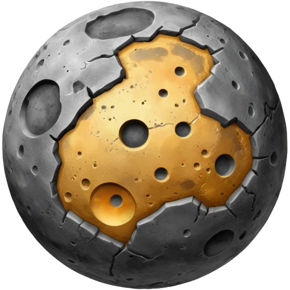 close-up of planet Mercury emoji