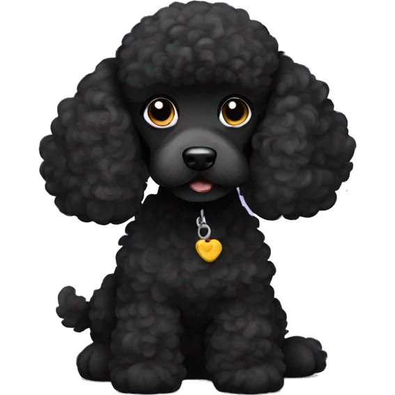 black poodle  emoji