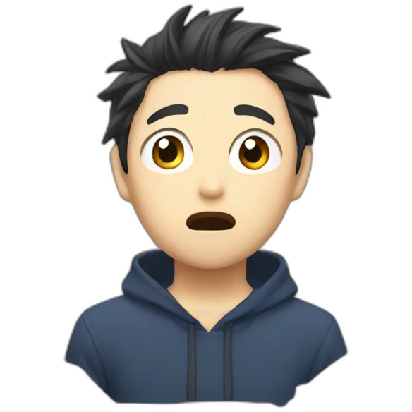 Yuji Itadori shocked emoji