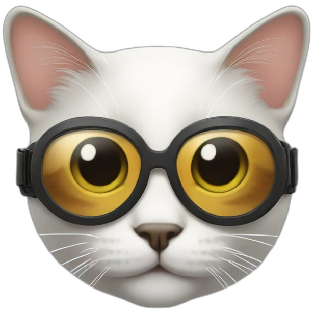 Cat with goggles emoji