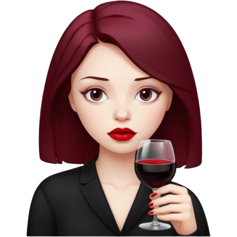 Bebendo vinho emo emoji