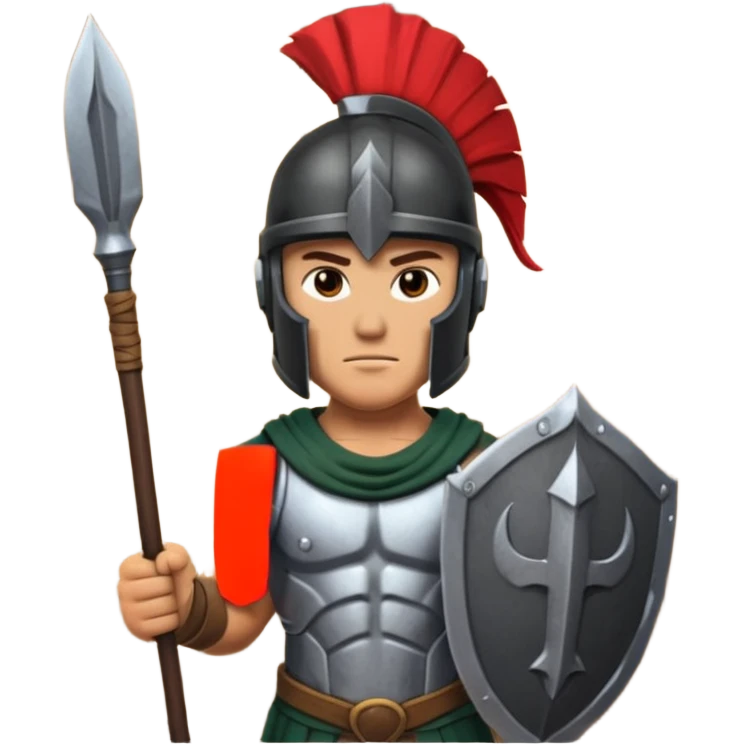 Spartan soldier house emoji