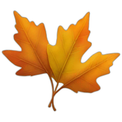 Autumn leaves emoji