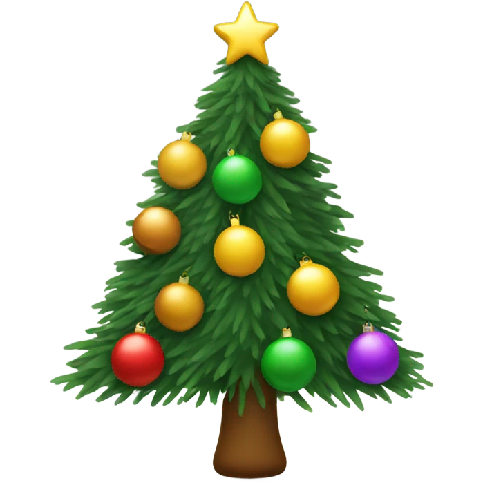 stick and balls christmas tree emoji