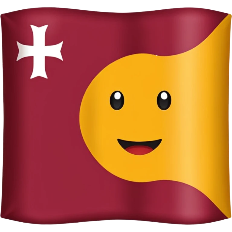 Bandera color vino sin estrella emoji