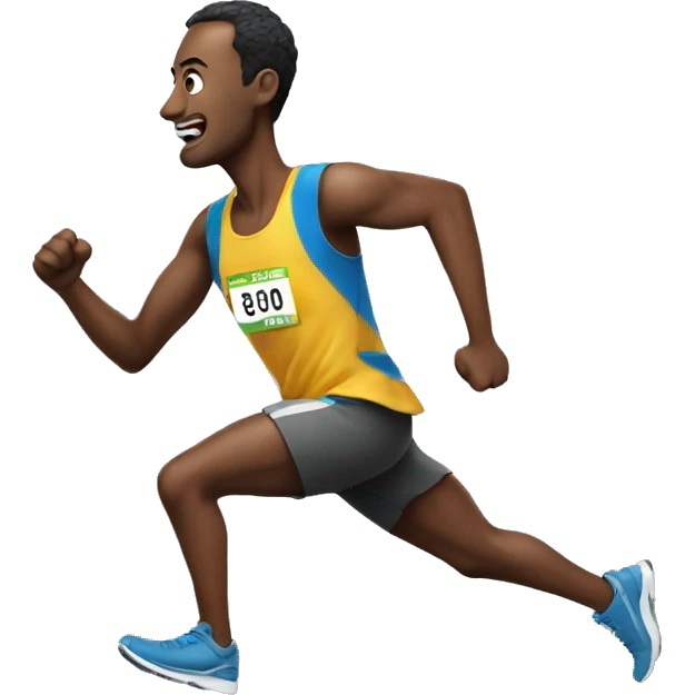 man running for marathon emoji