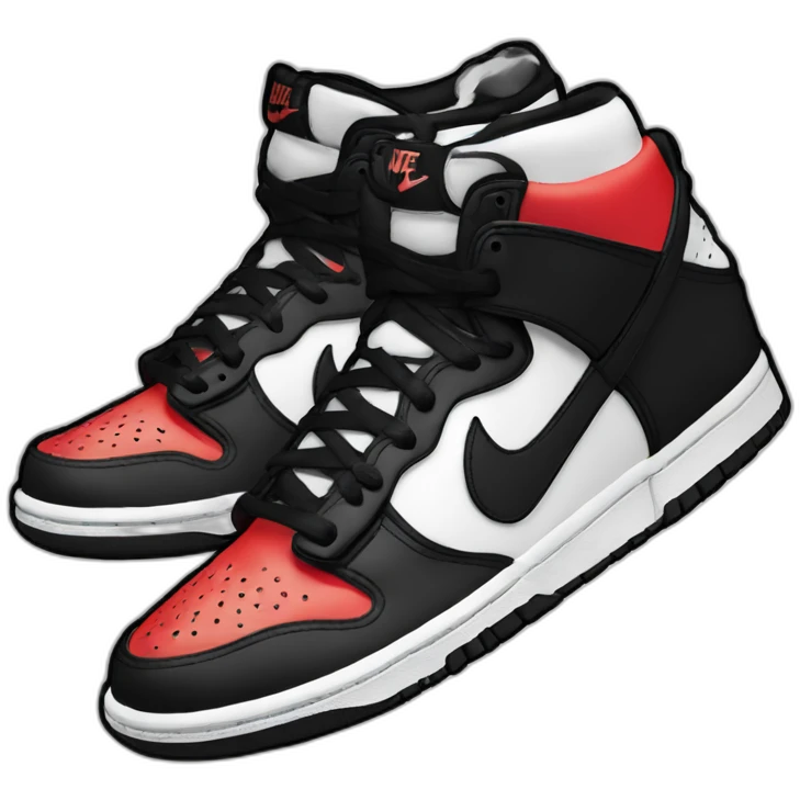 Nike dunk panda an emoji
