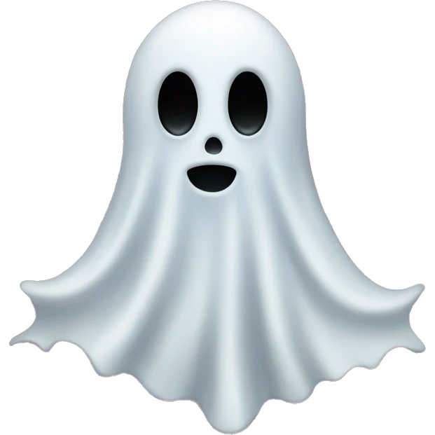 Creepy ghost emoji