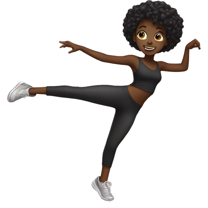 black girl dancing emoji