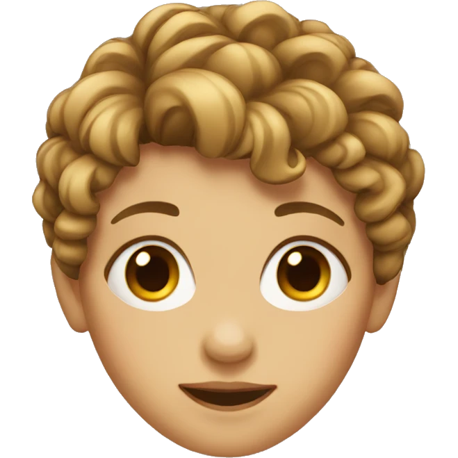 Girl with boy hair emoji