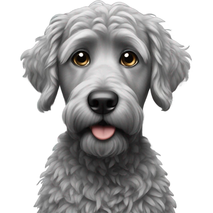 Black and grey doodle  emoji