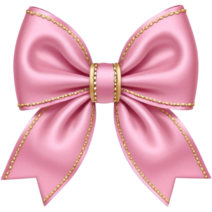 preppy pink mini coquette bow emoji
