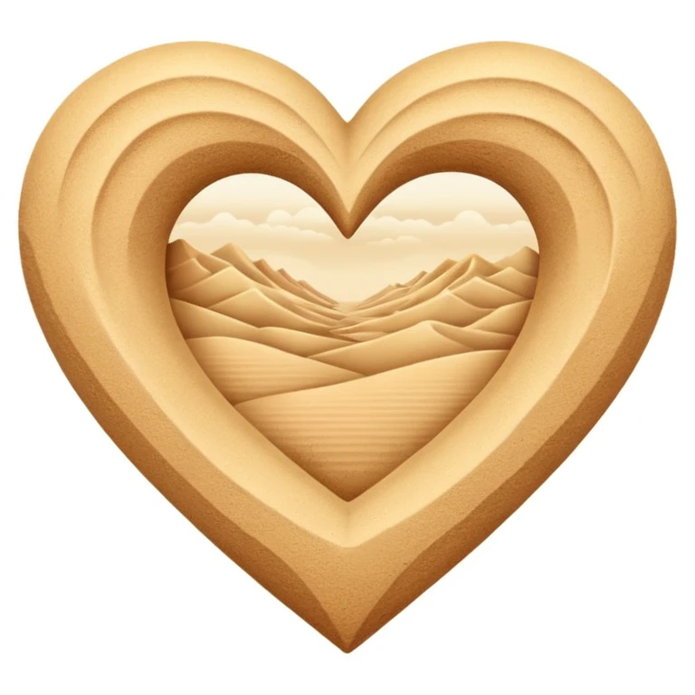 desert themed heart emoji
