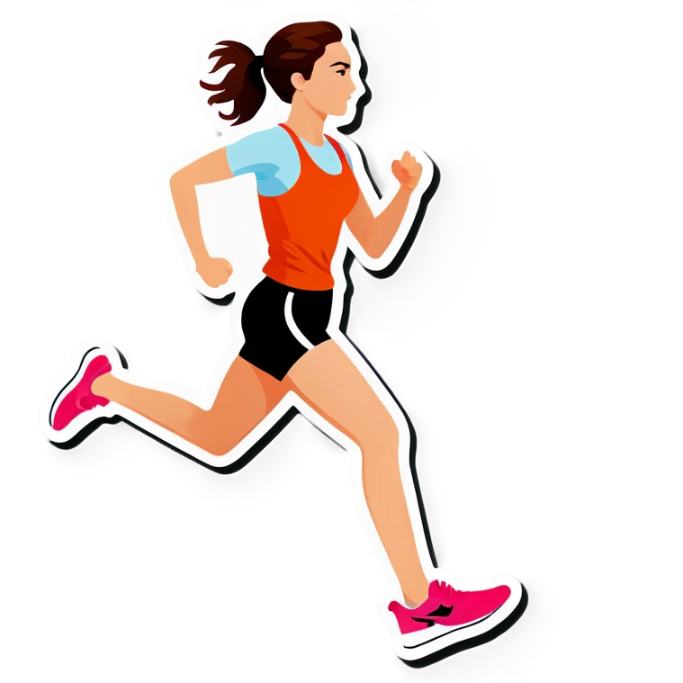 Woman running emoji