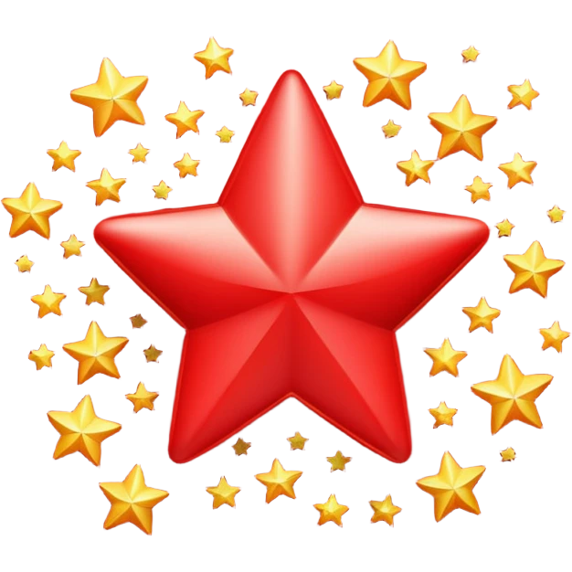 A 3D cartoon bright red “BONUS” text bursting out with stars, dynamic layout, Memoji-style. emoji