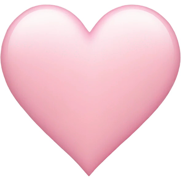Light pink heart  emoji