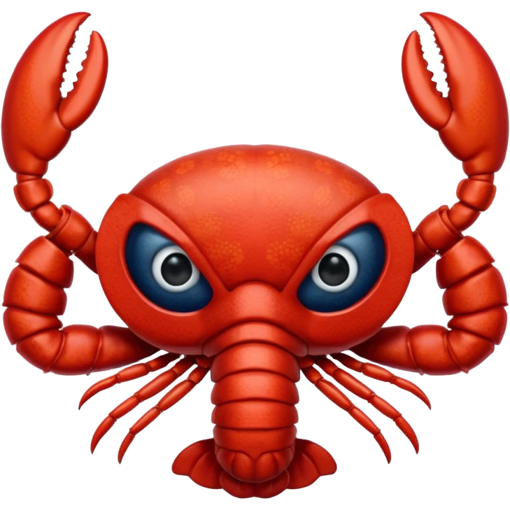 lobster wearing eye mask emoji