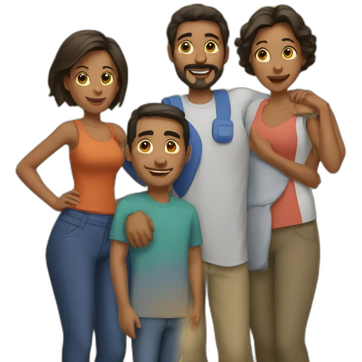 Familia adans emoji