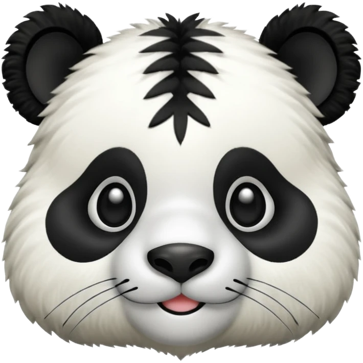 panda fused with zebra emoji