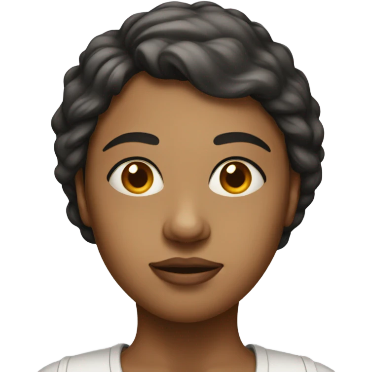 woman with a massive head  emoji