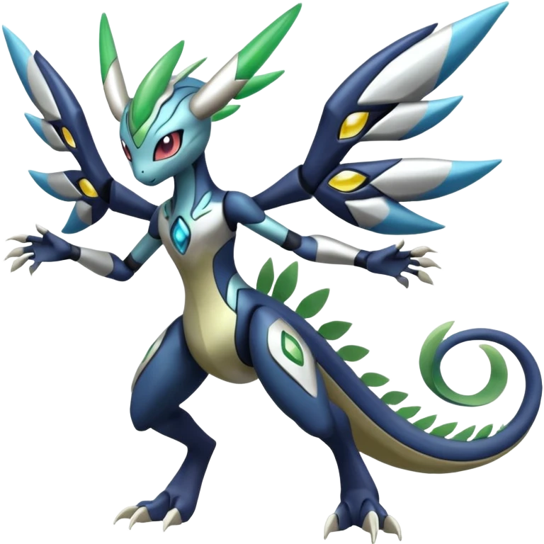 Meloetta-Zygarde-Cresselia-Palkia-Dialga-Electrike-Manectric-Fakémon-fusion, full body emoji