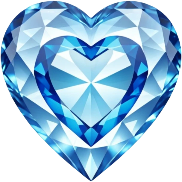 Diamond with blue heart inside
 emoji
