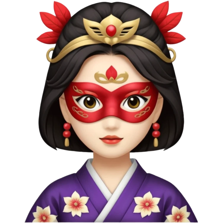 japanese princess with mask emoji