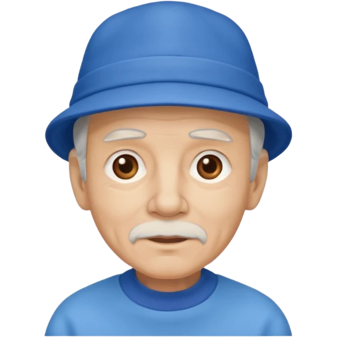 old man with blue hat emoji