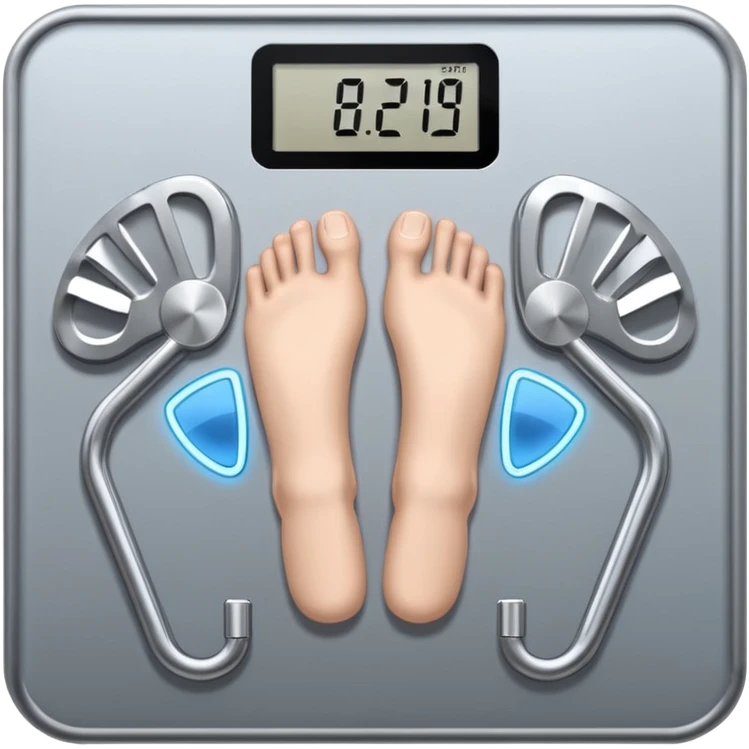 a grey weighing machine for human body, with no smily faces emoji