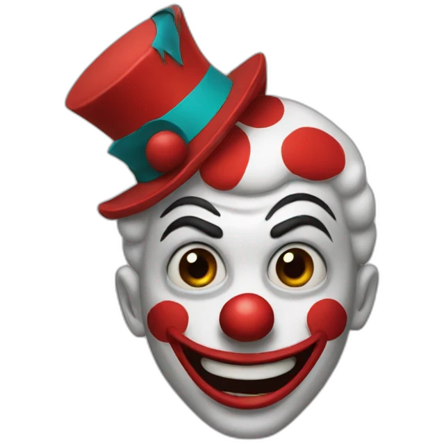 Spider clown emoji