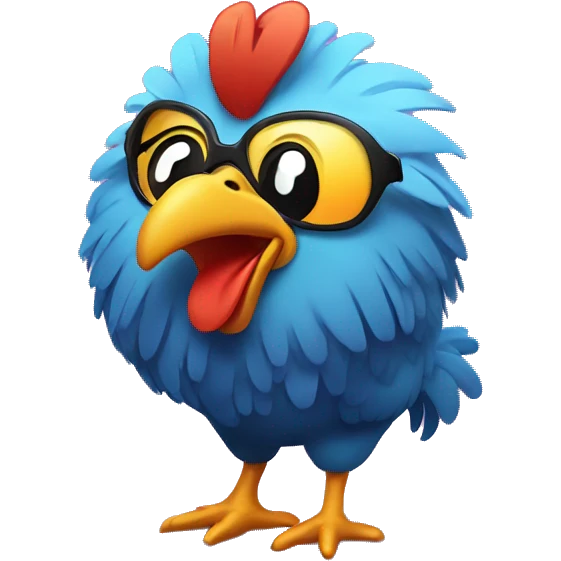 Disco chicken emoji