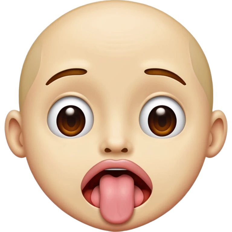 Person sticking up tongue out emoji