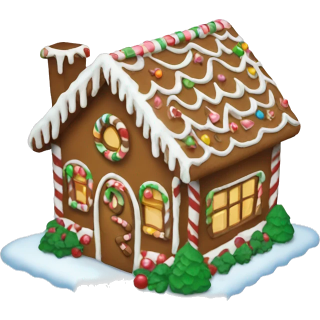 gingerbread house  emoji